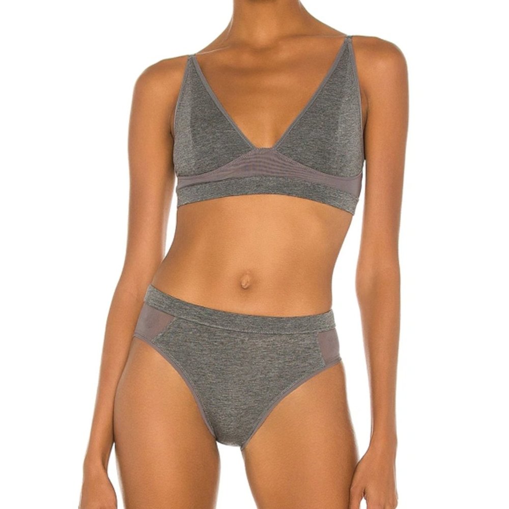 Richer Poorer Grey Brief Bralette Underwear Set XS S